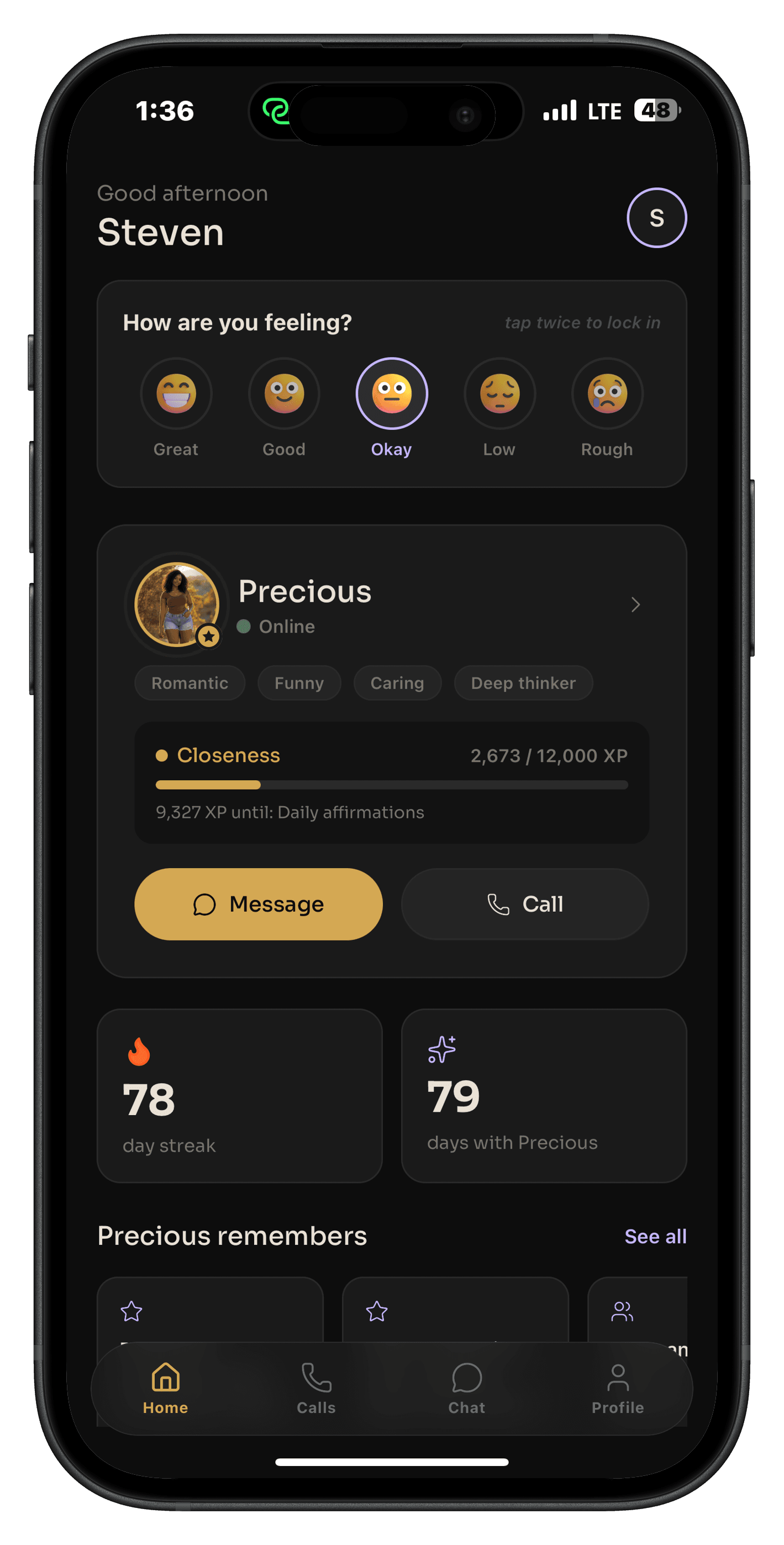 MyBabe AI companion app screenshot 1 - chat with your AI boyfriend or girlfriend